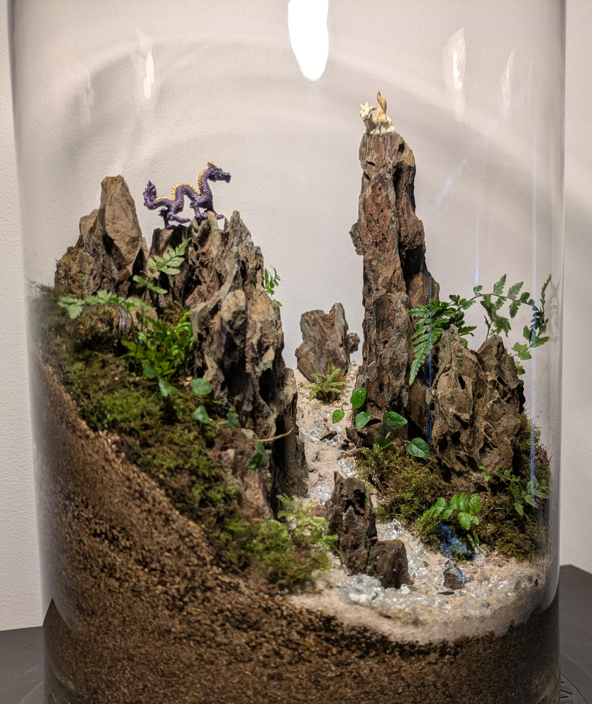 Dragon's Peak 龍の砦 XL custom for a bookshop. H50cm x W25cm